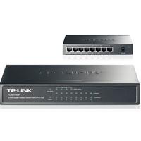 SWITCH | TP-LINK | TL-SG1008P | 8 PUERTOS RJ45 GIGABIT 10/100/1000 NO ADMINISTRABLE CON 4 PUERTOS POE IEEE 802.3AF HASTA 15.4W C/U PARA ESCRITORIO
