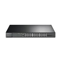SWITCH TP-LINK TL-SG3428XMP 24 PUERTOS GIGABIT POE ADMINISTRABLE CON 4 RANURAS 10G SFP 1 RJ45 CONSOLA Y 1 MICRO-USB CONSOLA L2 JETSTREAM PARA RACK 19 PULGADAS