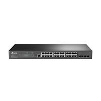 SWITCH TP-LINK TL-SG3428 24 PUERTOS RJ45 GIGABIT 10/100/1000 ADMINISTRABLE CON 4 RANURAS SFP GIGABIT L2 JETSTREAM 1 RJ45 CONSOLA Y 1 MICRO-USB PARA RACK 19 PULGADAS