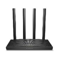 Router, TP-Link, Archer C6, Inalámbrico, AC1200 Banda Dual, 4 Puertos LAN Gigabit (Características Varían Según Versión, Imagen Ilustrativa)