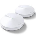 Router TP-Link Deco M5(2-pack) AC1300 WiFi Mesh, cobertura estimada 353 metros cuadrados (depende de condiciones ambientales y tráfico de cada usuario), hasta 100 dispositivos
