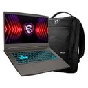 Portátil Gamer MSI Thin 15 B12VE, Procesador Core i5-12450H hasta 4.4GHz, 16GB DDR4 RAM (8GBx2), 512GB NVMe SSD, NVIDIA RTX 4050 6GB GDDR6, Pantalla 15.6" FHD 144Hz, Windows 11 Home, Incluye Backpack