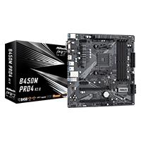 MB ASROCK B450M PRO 4 R2.0 AMD AM4/ DDR4 3200 / 1 PCIE 3.0 X16 / 1 PCIE 2.0 X16 / 1 PCIE 2.0 X1 /HDMI/DVI-D/D-SUB/ 4 SATA3/1 ULTRA M.2/1 M.2 (SATA3)/6 X USB 3.2 GEN1 /2 USB 3.2 TIPO C