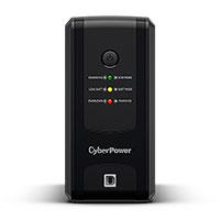 No Break CyberPower (UT1000GU), 1000VA / 500W, interactivo, indicadores LED, 8 NEMA 5-15R (4 respaldo / 4 supresión y regulación), torre, puerto USB, Green Power, 2 años en equipo, 1 año en batería