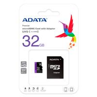 MEMORIA ADATA MICRO SDHC 32GB UHS-I CLASE 10 C/ADAPTADOR (AUSDH32GUICL10-RA1)