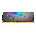 MEMORIA ADATA UDIMM DDR4 8GB PC4-28800 3600MHZ CL18 1.35V XPG SPECTRIX D50 RGB GRIS CON DISIPADOR PC/GAMER/ALTO RENDIMIENTO (AX4U36008G18I-ST50)