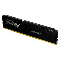 MEMORIA KINGSTON DIMM DDR5 16GB 4800MHZ FURY BEAST CL38 288PIN 1.1V C/DISIPADOR DE CALOR P/PC/GAMER/ALTO RENDIMIENTO KF548C38BB-16