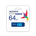 MEMORIA ADATA 64GB USB TIPO C UC300 RETRACTIL AZUL MARINO (ACHO-UC300-64G-RNB/BU)