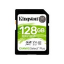 MEMORIA FLASH SD KINGSTON SDXC CANVAS SELECT 128GB 100R CL10 UHS-I V30(SDS2/128GB)