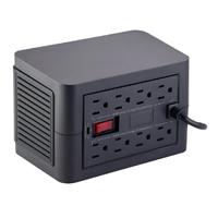 REGULADOR ACTECK ENERTOR PROTECT RV800 / 800 VA  - 400 W / PROTECCION DE SOBRECARGA / AVR / INDICADOR LED / 8 TOMACORRIENTE / 175 J / NEGRO / AC-938198