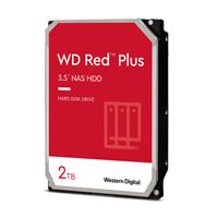 Disco Duro Interno WD Red Plus 2TB, 3.5", Escritorio, SATA3, 6Gb/s, 64MB, 5400RPM, 24x7, Hotplug, NAS, 1-8 Bahías, WD20EFPX