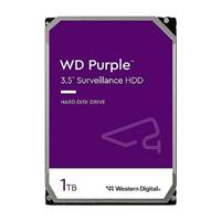Disco Duro Interno WD Purple 1TB 3.5", Escritorio, SATA3, 6Gb/s, 64MB, 5400 RPM, 24x7, DVR, NVR, 1-8 Bahías, 1-64 Cámaras, WD11PURZ