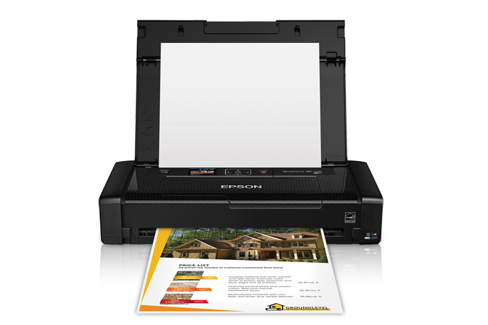 IMPRESORA EPSON WF-100, PPM 7 NEGRO / 3.5 COLOR, INYECCION DE TINTA, USB, WIFI, PORTATIL, OFICIO