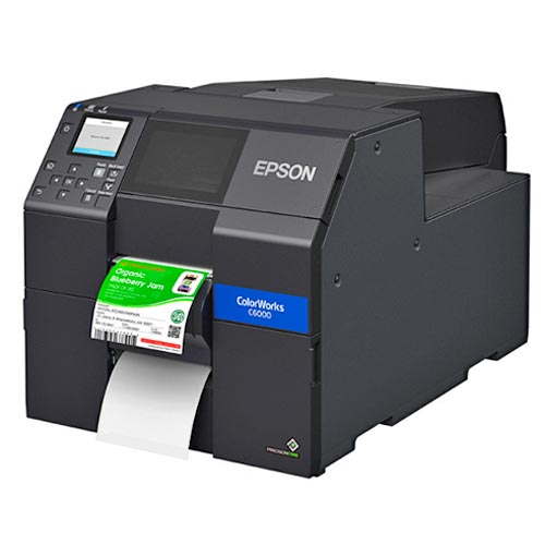 IMPRESORA DE ETIQUETAS EPSON COLORWORKS CW-C6000A, INYECCION DE TINTA A COLOR, USB, ETHERNET, CORTADOR AUTOMATICO
