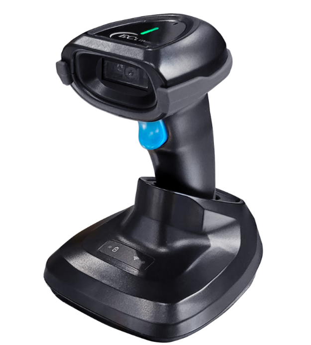 Lector de Código de Barras EC Line EC-2D-8380B, Negro, LED, Inalámbrico, BT, USB, USB-COM, 1D, 2D, QR, 500 Lecturas por Segundo, Resistente a Caídas de 1.5 m