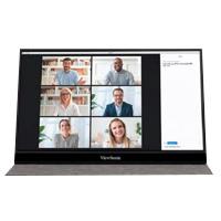 Monitor LED ViewSonic Portátil VG1655, 16 pulgadas, Full HD, 1920 x 1080, USB-C, Mini HDMI, Cable USB-C, Cable Mini HDMI, 3 años de Garantía