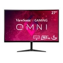 Monitor ViewSonic Entretenimiento y Juegos, VX2718-2KPC-MHD, 27 pulgadas, Curvo 1500R, 2560 x 1440, WQHD, 165Hz Actualización, 1 ms Tiempo de Respuesta, Adaptive-Sync, Altavoces Integrados, HDMI, Display Port