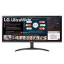 Monitor LED LG 34WP500-B, 34 pulgadas UltraWide 2560x1080, Aspecto 21:9, 75 Hz, TR 5ms, Panel IPS, HDMI(2), Aux(1), División de Pantalla, Dual Controller, PIP, AMD FreeSync, Crosshair, HDR10, Color Negro