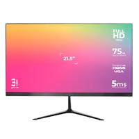 Monitor Acteck Captive Vivid SP215, 21.5 pulgadas, Plano, Full HD, 75Hz, 5ms, VGA, HDMI, DC, Negro, AC-933858