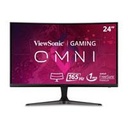 Monitor LED ViewSonic Gamer 24 pulgadas, Full HD 1920x1080p, HDMI, Display Port, FreeSync, Curvo 1500R, 165 Hz, 1 ms, Bocinas Integradas, 3 años de Garantía