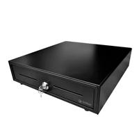 CAJON DE DINERO 3NSTAR CD350, NEGRO, COMPARTIMIENTOS 5 BILLETES - 8 MONEDAS, RANURAS FRONTALES PARA CHEQUES