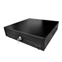 CAJON DE DINERO 3NSTAR CD350, NEGRO, COMPARTIMIENTOS 5 BILLETES - 8 MONEDAS, RANURAS FRONTALES PARA CHEQUES