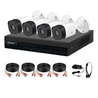 KIT DE 4 CANALES DE 1 MEGAPIXEL/ 4 CMARAS B1A11 CON LENTE DE 2.8MM/ 93 GRADOS DE APERTURA/ 4 CH1 IP O HASTA 5 CH IP/ SMD PLUS/ BSQUEDA DE HUMANOS Y VEHCULOS/ ACCESORIOS INCLUIDOS/ TIPO MS VEND