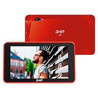 Tablet Ghia A7 WiFi,  Modelo A50, Procesador QuadCore, WiFi, Bluetooth, 1GB RAM, 16GB Almacenamiento, 0.3MP + 2MP Cámaras, 2000mAh, Android 8.1 Go Edition, Color Rojo