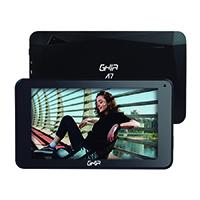 Tablet Ghia A7 WiFi,  Modelo A133, Procesador QuadCore, WiFi, Bluetooth, 1GB RAM, 16GB Almacenamiento, 0.3MP + 2MP Cámaras, 2100mAh, Android 11 Go Edition, Color Negro