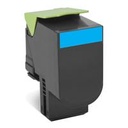 TONER LASER LEXMARK / COLOR CYAN / EXTRA ALTO RENDIMIENTO / 80C8XC0 / HASTA 4,000 PAGINAS / 5% DE COBERTURA / P/MODELOS: CX510DHE, CX510DE
