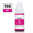 BOTELLA DE TINTA CANON GI-190 MAGENTA,RENDIMIENTO 7,000 PAGINAS,COMPATIBLE G1100,G2100,G3100,G4100