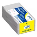 CARTUCHO EPSON MODELO SJIC22P AMARILLO, PARA TM-C3500