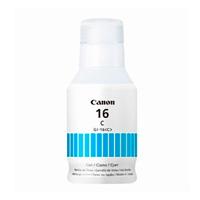 BOTELLA DE TINTA CANON GI-16 CYAN,RENDIMIENTO 9,000 PAGINAS,COMPATIBLE: MAXIFY GX7010,MAXIFY GX6010,MAXIFY GX5010