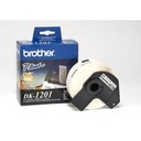 ETIQUETA PRECORTADA BROTHER DK1201 BLANCO 400 ETIQUETAS 29 X 90.3 MM COMPATIBLE CON QL´S