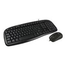 KIT TECLADO Y MOUSE ALAMBRICOS CONECTOR USB IDEAL PARA USUARIOS DIESTROS Y ZURDOS EASY LINE BY PERFECT CHOICE BALANCE - NEGRO