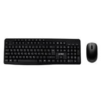 Kit Acteck Creator MK450, Teclado y Mouse, Inalámbrico, Receptor USB, 105 teclas, Multimedia, Español, Win-Linux, Membrana, Óptico, 1200 DPI, 2 botones scroll, Negro