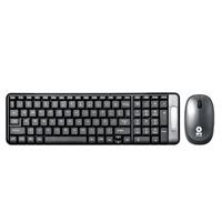 KIT DE TECLADO Y MOUSE INALÁMBRICO  MULTIMEDIA BROBOTIX GRIS