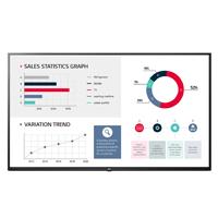 Monitor señalización digital LG, con panel IPS, UHD, de 43 pulgadas, 300 nits de brillo para uso 16/7 con plataforma de señalización webOS 4.0, con altavoz integrado, conectividad 3 HDMI, 2 USB