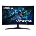 Monitor LED Samsung, 32 pulgadas, widescreen, Odyssey G5, QHD, 2560 x 1440, gamer, curve, negro, 16:9, 165Hz, 1ms, panel VA, FreeSync, 1 DP, 2 HDMI, VESA 75, auto source switch+