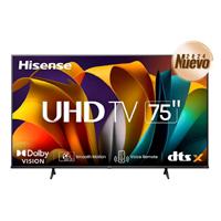 Televisión LED Hisense 75 75A6NV Smart TV, VIDAA TV, UHD 4K, Dolby Vision HDR+HDR10, DTS Virtual X