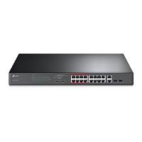 [TL-SL1218MP] SWITCH |TP-LINK | TL-SL1218MP | 16 PUERTOS RJ45 10/100 MBPS POE CON 2 PUERTOS RJ45 GIGABIT Y 2 RANURAS SFP GIGABIT | NO ADMINISTRABLE | PARA RACK 19 PULGADAS