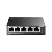 [TL-SF1005LP] SWITCH | TP-LINK | TL-SF1005LP| 5 PUERTOS RJ45 10/100 MBPS | NO ADMINISTRABLE |CON 4 PUERTOS POE | PARA ESCRITORIO
