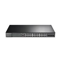 [TL-SG3428MP,SG3428MP] SWITCH TP-LINK TL-SG3428MP 24 PUERTOS RJ45 GIGABIT 10/100/1000 MBPS POE ADMINISTRABLE CON 4 RANURAS SFP 1 RJ45 CONSOLA Y 1 MICRO-USB CONSOLA JETSTREAM PARA RACK 19 PULGADAS