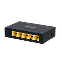 [DH-PFS3005-5GT] SWITCH/ DAHUA/ PFS3005-5GT- GIGABIT DE 5 PUERTOS NO ADMINISTRABLE/ CAPA 2/ 10/100/1000 BASE-T/ CARCASA METALICA/ SWITCHING 10G/ TASA DE REENVIO DE PAQUETES 7.44 MBPS/ MEMORIA BUFER DE PAQUETES 1MB/ C