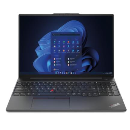 [21JQ0007LM] Laptop Lenovo Think E16 Gen 1, Procesador Core i7-1355U 1.7GHz, 16GB RAM (8GB Soldado DDR4-3200 + 8GB SO-DIMM DDR4-3200), 512GB SSD M.2 2242, Pantalla 16" WUXGA, RJ-45, Lector de Huella, Windows 11 Pro, 3 Años Onsite
