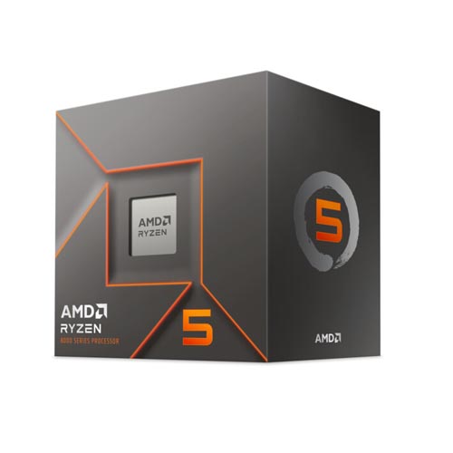 [100-100001591BOX] Procesador AMD Ryzen 5 8400F, S-AM5, 8ª Gen, 4.2 - 4.7 GHz, Caché 16MB, 6 Núcleos, sin Gráficos, con Disipador, Gamer Medio