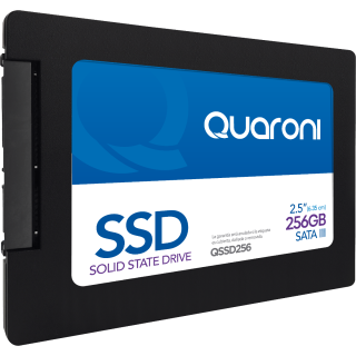 [QSSD256] Unidad de estado sólido SSD Quaroni, 2.5 pulgadas, 256GB, SATA3, 6GB/s, 7mm, lectura 510MB/s, escritura 450MB/s