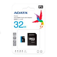 [AUSDH32GUICL10A1-RA1] MEMORIA ADATA MICRO SDXC/SDHC 32GB UHS-I 100MB/25MB CLASE 10 V10 A1 C/ADAPTADOR (AUSDH32GUICL10A1-RA1)