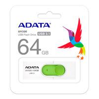 [AUV320-64G-RWHGN] MEMORIA ADATA 64GB USB 3.2 UV320 RETRACTIL BLANCO-VERDE (AUV320-64G-RWHGN)