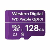 [WDD128G1P0C] MEMORIA WD PURPLE SC QD101 MICRO SDXC 128GB VIDEOVIGILANCIA 24/7 CLASE 10 U1 LECT 50MB/S ESC 40MB/S WDD128G1P0C